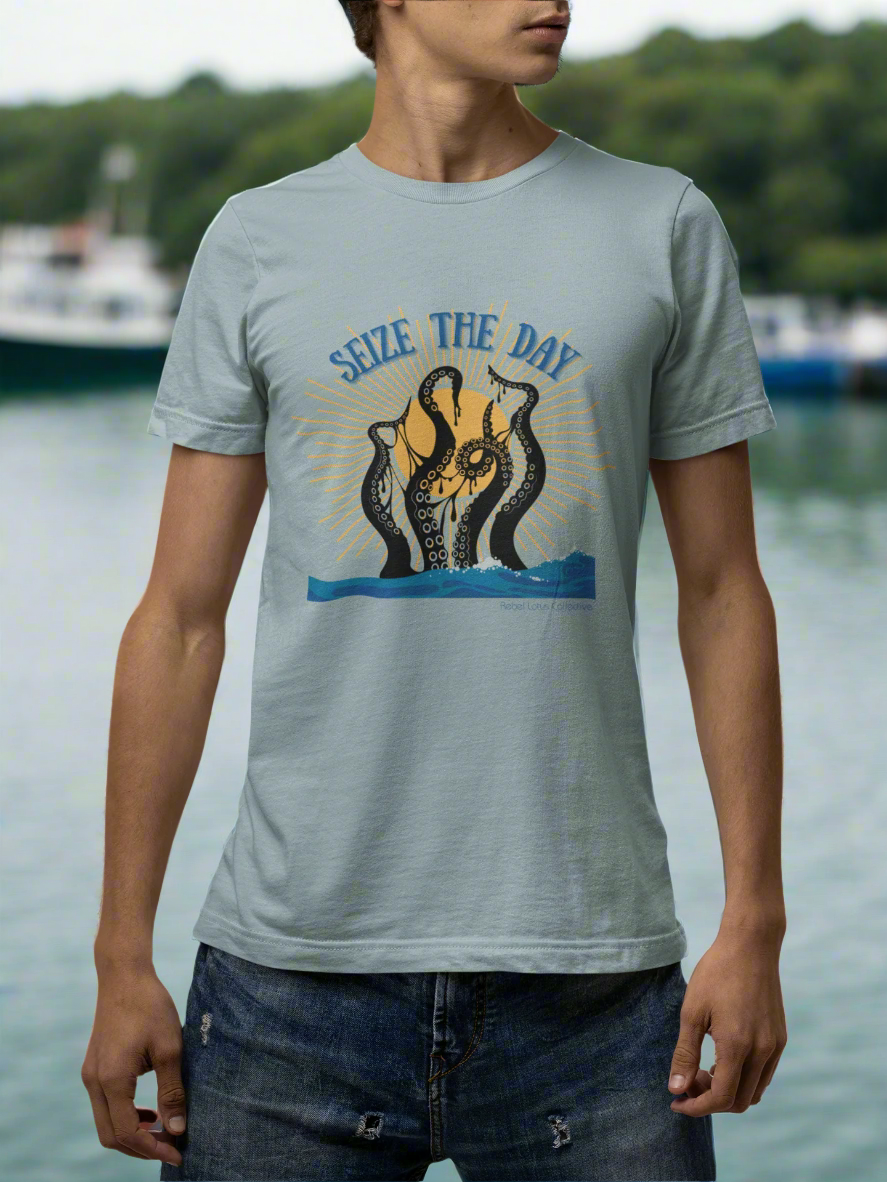 Seize the Day Octopus Jersey Short Sleeve Tee